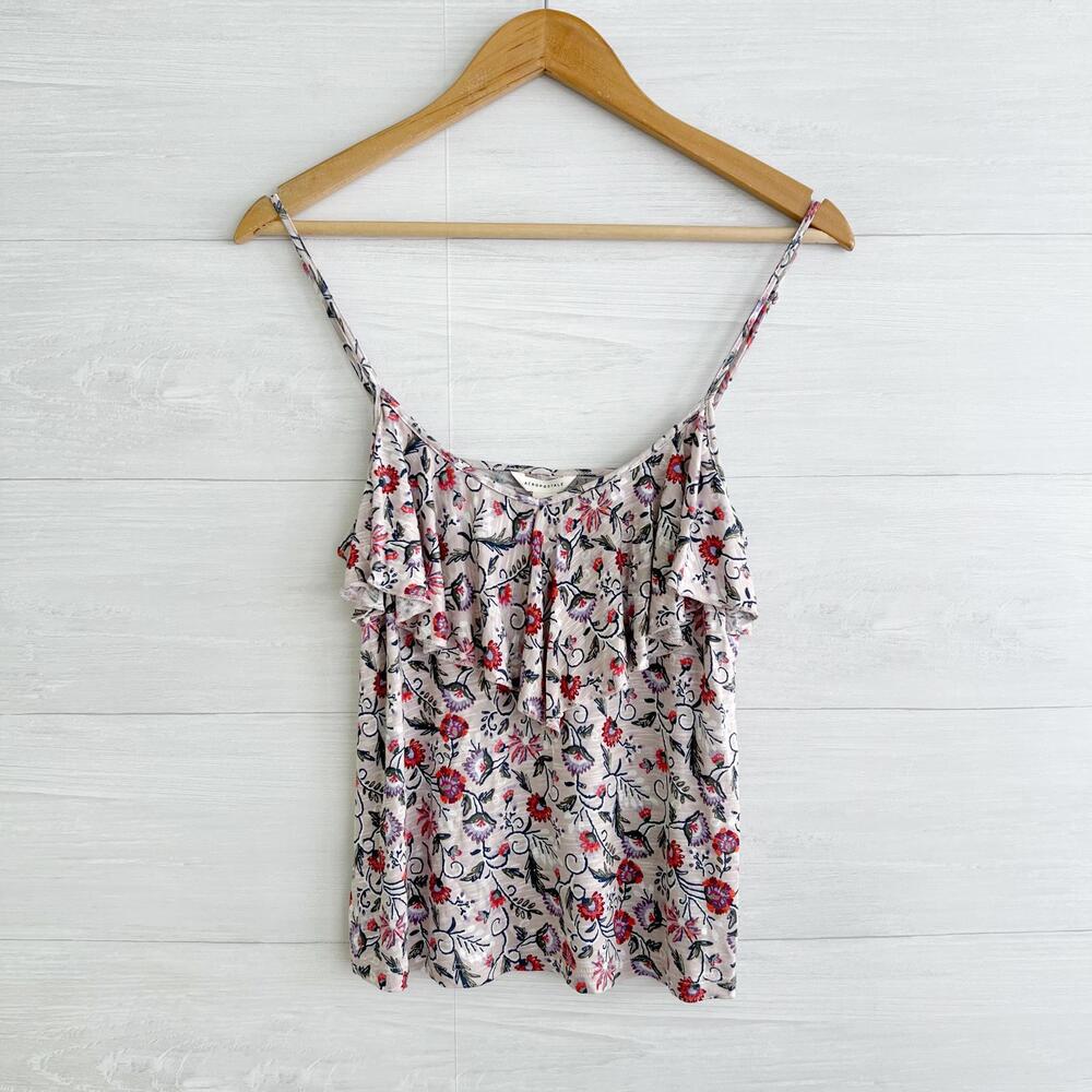 NWT Aeropostale - Floral ruffled rayon cami tank, S